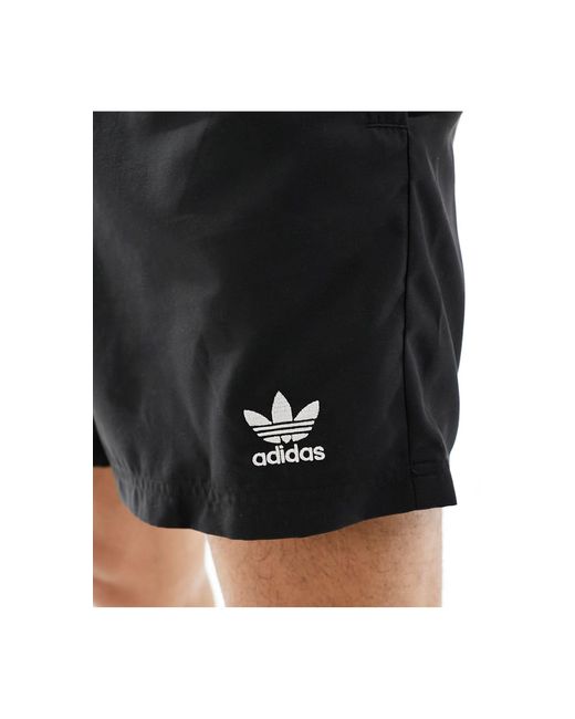 Adicolor essentials - pantaloncini da bagno neri di Adidas Originals in Black da Uomo