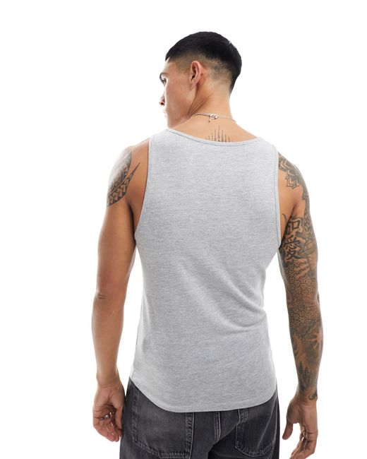 ASOS White 2 Pack Muscle Fit Vest for men