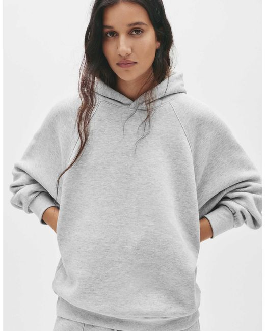 Pull&Bear Gray – oversize-kapuzenpullover