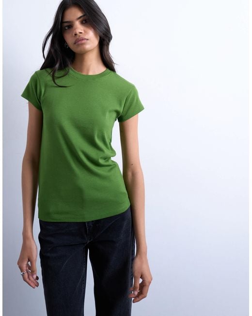 TOPSHOP Green Everyday Tee