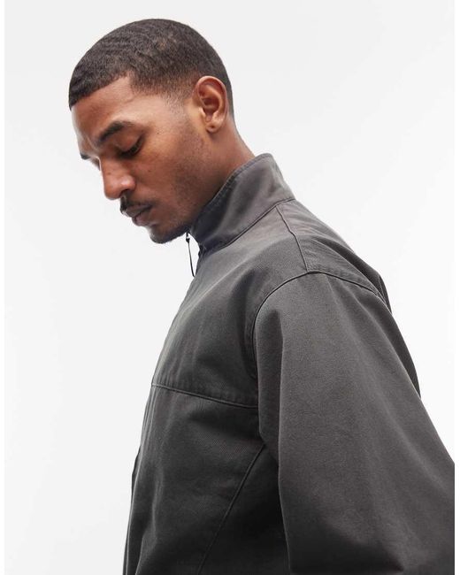 Gramicci Gray Twill Around Harrington Jacket for men