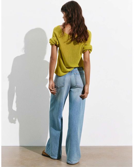 Pull&Bear Yellow Rustikaler pullover