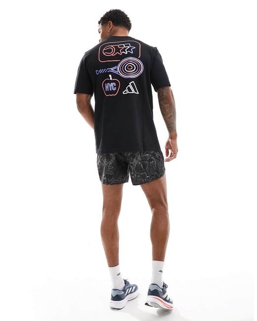 Adidas Originals Black Adidas Tennis T-shirt With Graphic for men