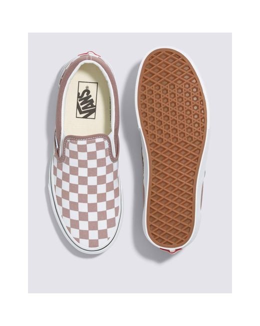 Vans White Slip-on Checkerboard Sneakers