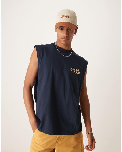 ASOS – oversize-tanktop in Blue für Herren