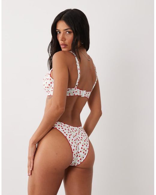 Peek & Beau Brown High Leg Bikini Bottom