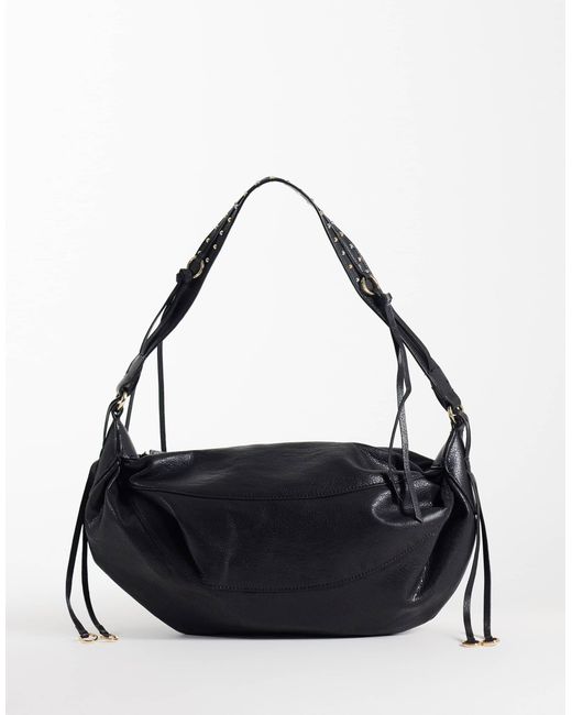 Mango Black Slouchy Handbag