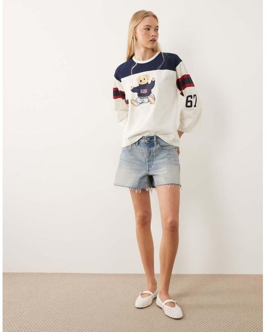 Polo Ralph Lauren White Bear Graphic Knit Shirt