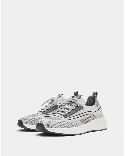 Pull&Bear – stoff-sneaker in White für Herren