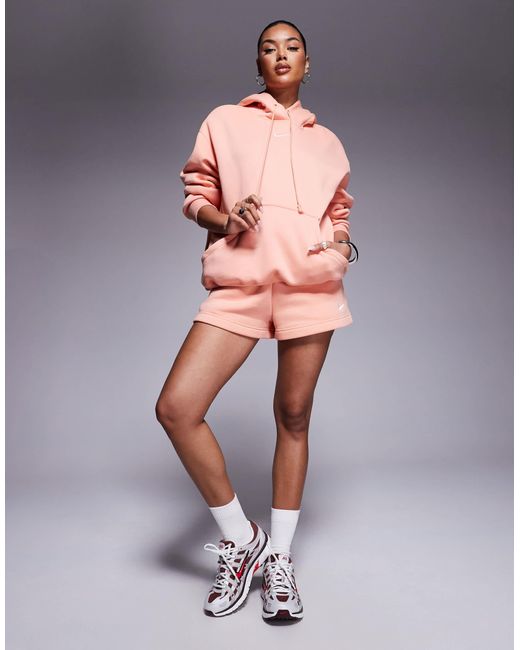 Nike Pink – phoenix fleece – oversize-kapuzenpullover
