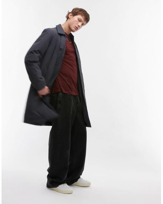 ARKET Blue Padded Overcoat for men