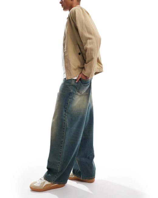 Collusion Green X006 Xl Balloon Jeans for men