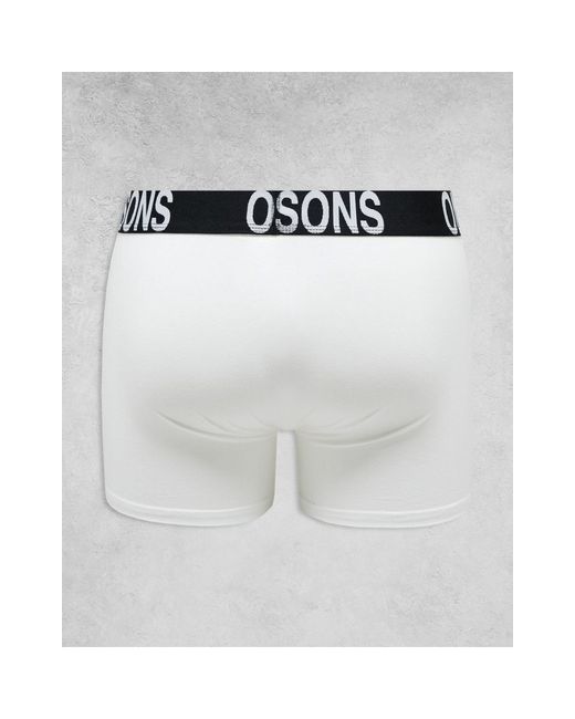 Only & Sons White 3 Pack Trunks for men