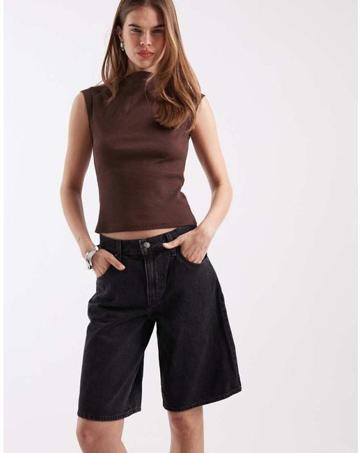 Levi's Blue Baggy Dad Denim Jort
