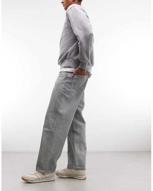 Element Gray Denim baggy Jeans for men
