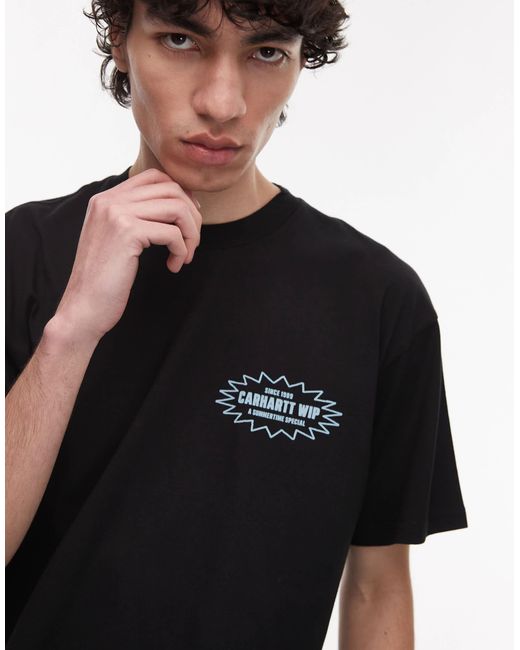 T-shirt à imprimé catalogue Carhartt pour homme en coloris Black