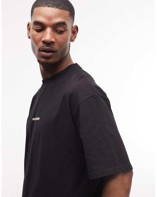 PEGADOR White Colne Oversized Logo T-shirt With Back Print for men
