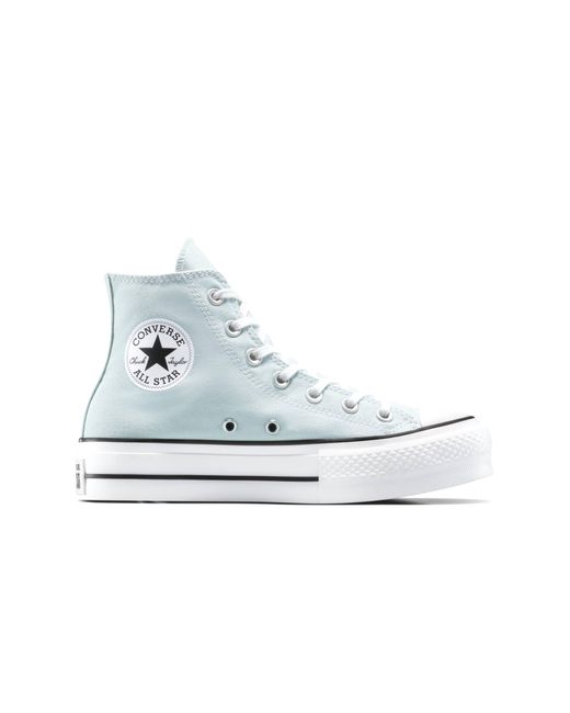 Chuck taylor all star lift - baskets à plateforme - dew you/blanc/noir Converse en coloris White