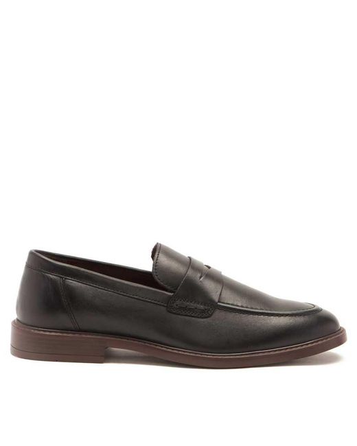 Thomas Crick Brown Lucas Loafer Formal Leather Slip-On Shoes for men
