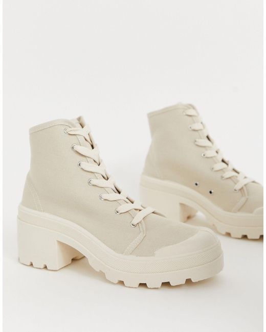 Fashion (canvas)Women Platform Trainers Ankle Boots Autumn Canvas White  Sneakers 10CM Heels Wedges Boots Breathable Height Increasing Boots ACU @  Best Price Online | Jumia Egypt