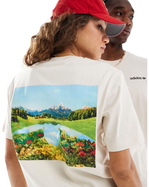 Adidas Originals Blue Sunrise Backprint Unisex T-shirt