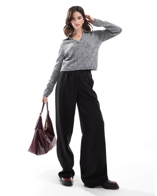ASOS Gray – strickpullover aus verdrehtem garn