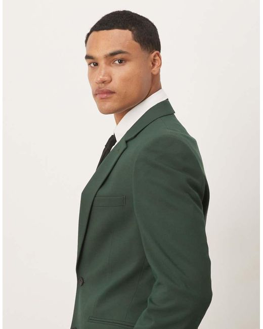 ASOS Green Skinny Suit Jacket for men