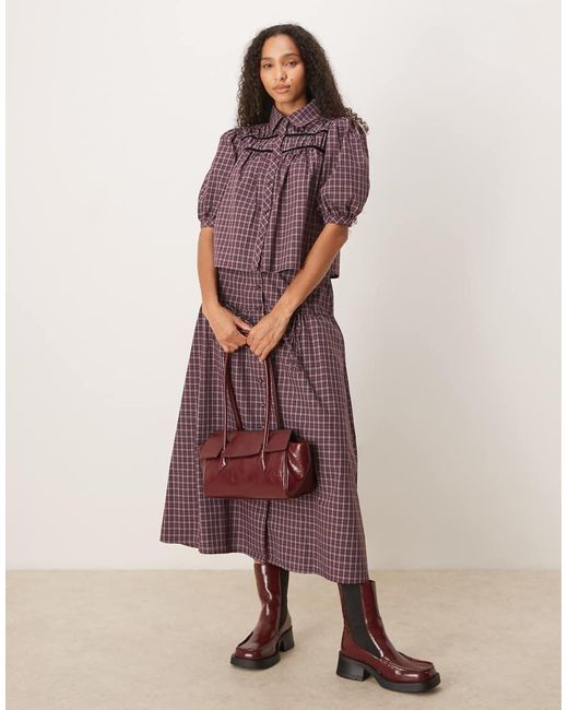 Glamorous Purple Ruched Shirt
