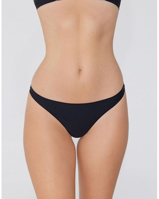 Tezenis Black Microfibre G-String