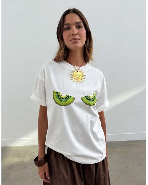 Never Fully Dressed Natural Cotton Kiwi T-shirt