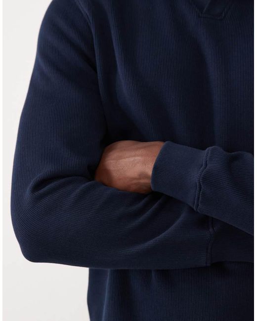 ASOS Blue Polo Sweatshirt for men