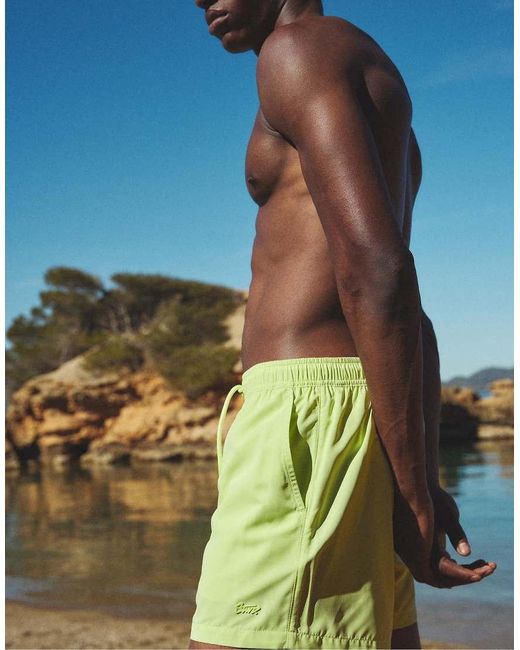 Boxer Da Bagno Basic Lime di Pull&Bear in Green da Uomo