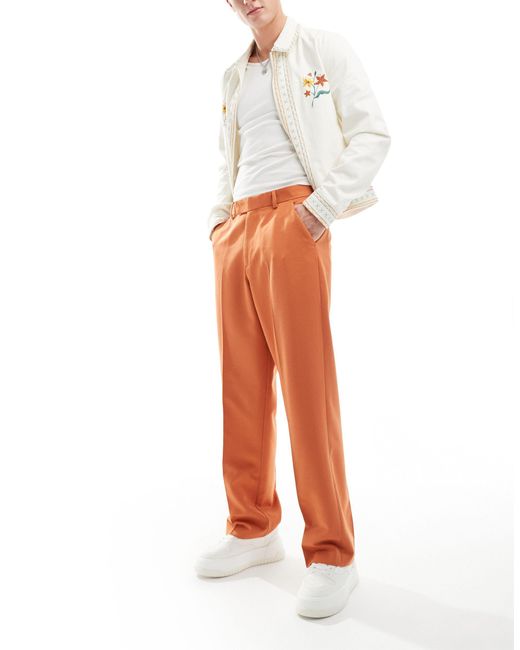 Pantalon large élégant ASOS pour homme en coloris White