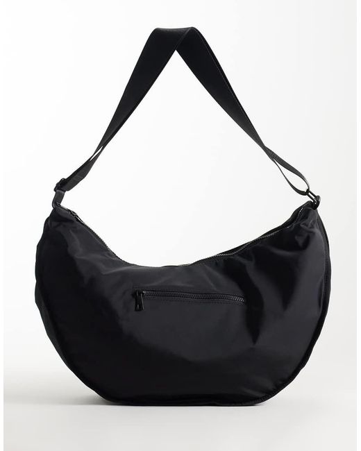 ASOS Black Nylon Sling Crossbody Bag for men