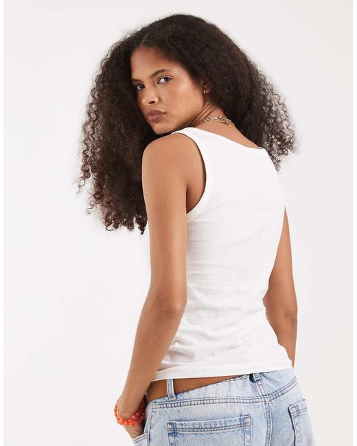 Vero Moda White Jersey Vest