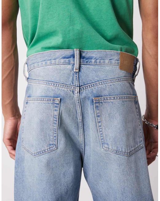 Weekday Green Ray Relaxed Fit Tapered Jeans for men