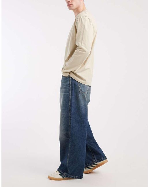 ASOS Blue Loose Jeans for men