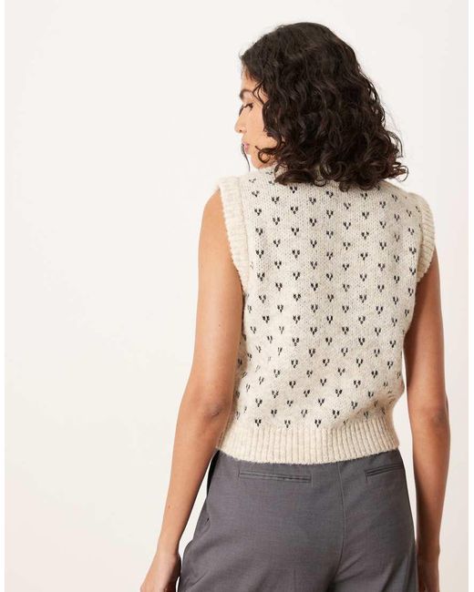 ASOS White Knitted Tank Top