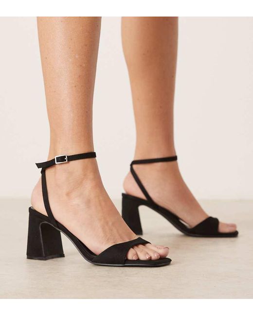 Raid Wide Fit Black Raid Cora Wide Fit Block Heeled Sandals