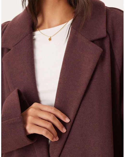Abrigo Cómodo De -Neutro ASOS de color Natural