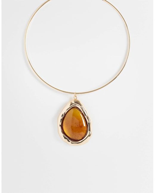 Collier ras ASOS en coloris White