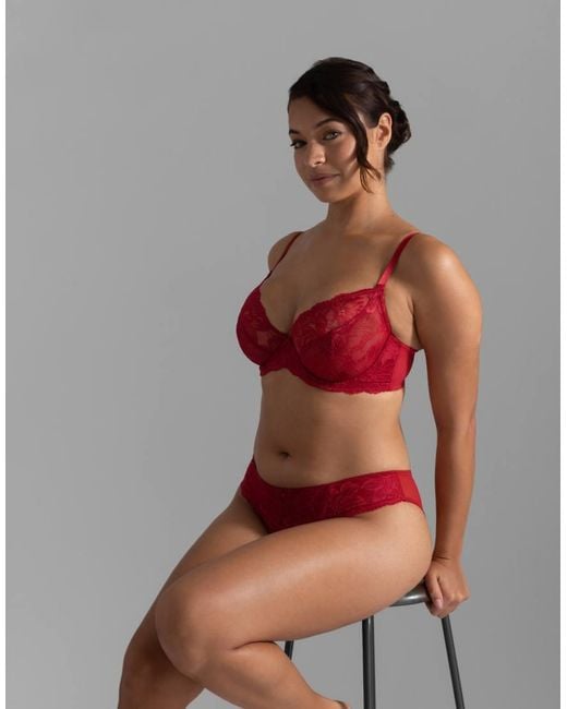 DORINA Red Perfect Lace Brazilian