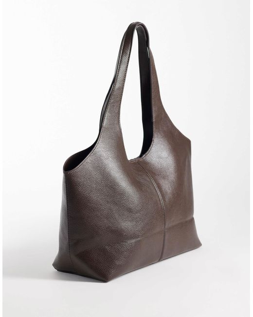 Mango Black Structured Tote Bag
