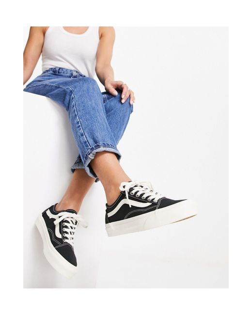 Vans Rubber Theory Old Skool Tapered Trainers in Black Lyst Canada