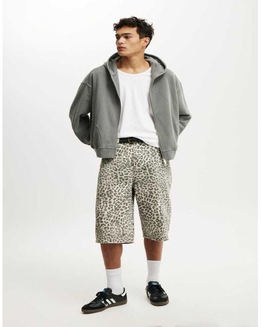 Cotton On Gray Super Baggy Jort for men