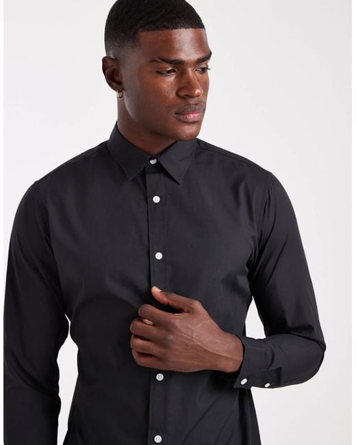 JJ Rebel – elegantes hemd in Blue für Herren