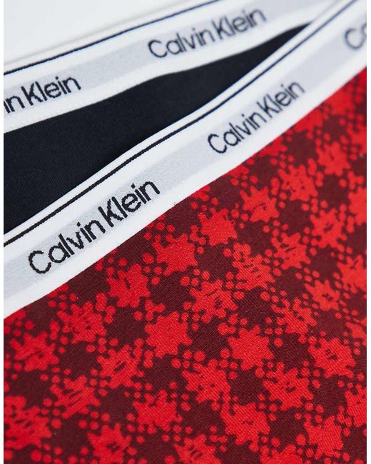 Calvin Klein White Icon Logo 3 Pack Thongs