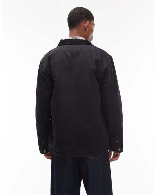 Dickies Blue Lined Chore Canvas Jacket for men