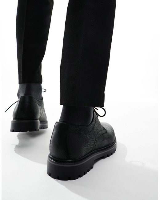 Paxton - chaussures chunky à lacets en cuir Schuh pour homme en coloris Black