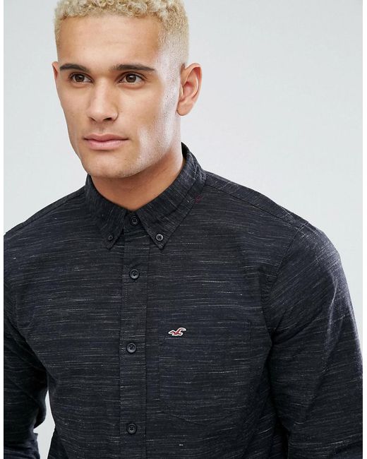 hollister black shirt men